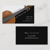バイオリンプレーヤー 名刺 (正面/裏面)