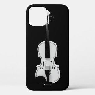 バイオリンポートレート – 白黒の写真 iPhone 12ケース