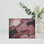 バイオリンミュージカル列楽器写真はがき ポストカード (スタンド正面)