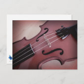 バイオリンミュージカル列楽器写真はがき ポストカード (正面/裏面)
