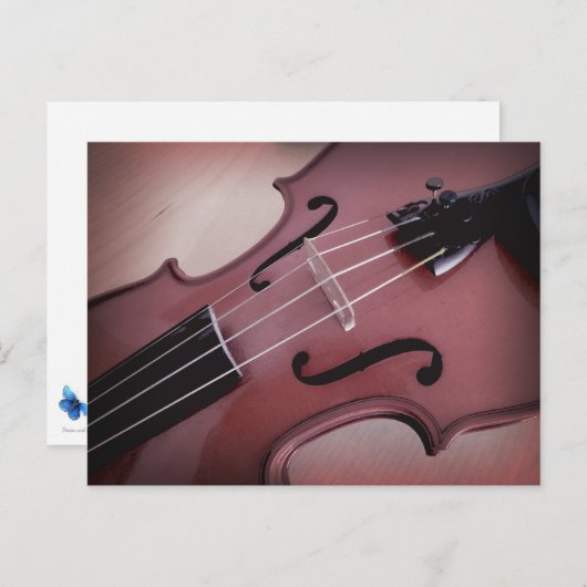 バイオリンミュージカル列楽器写真はがき ポストカード (正面/裏面)