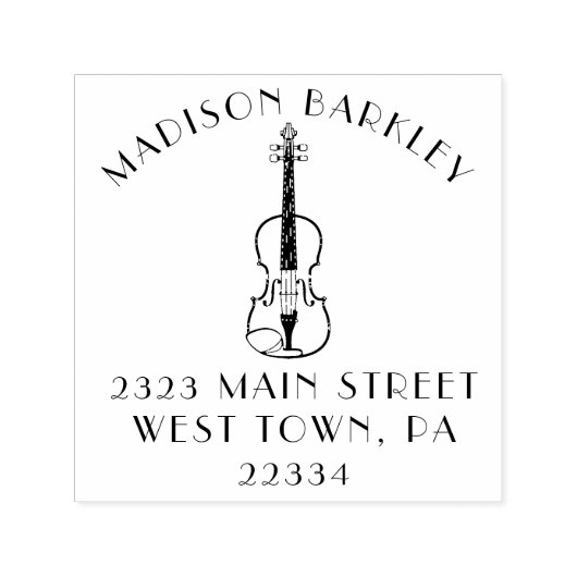 バイオリンミュージシャン先生弦楽団 セルフインキングスタンプ (デザイン)