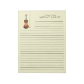 バイオリンミュージシャン先生弦楽団 ノートパッド (回転)