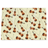 バイオリンミュージシャン先生弦楽団 ラージペーパーバッグ (正面)