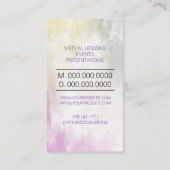 バイオリンミュージシャン先生 名刺 (裏面)