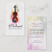 バイオリンミュージシャン先生 名刺 (正面/裏面)