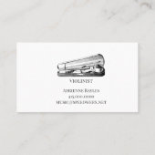 バイオリンミュージシャン 名刺 (裏面)