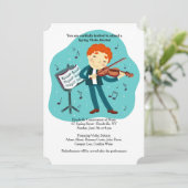 バイオリンリサイタル招待状 招待状 (スタンド正面)