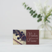 バイオリンレッスンインストラクター名刺 名刺 (スタンド正面)