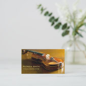 バイオリンレッスン名刺 名刺 (スタンド正面)