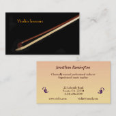 バイオリンレッスン 名刺 (正面/裏面)
