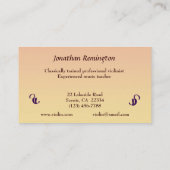 バイオリンレッスン 名刺 (裏面)