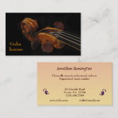 バイオリンレッスン 名刺 (正面/裏面)