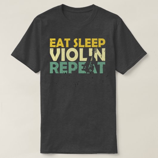 バイオリンレトロ2 Tシャツ (デザイン正面)