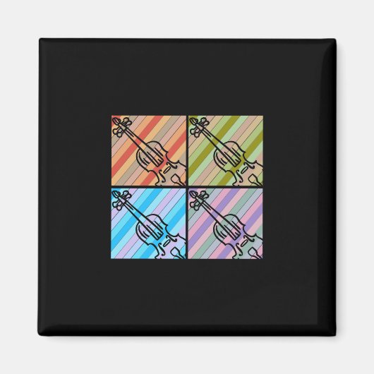 バイオリンレトロ マグネット (正面)