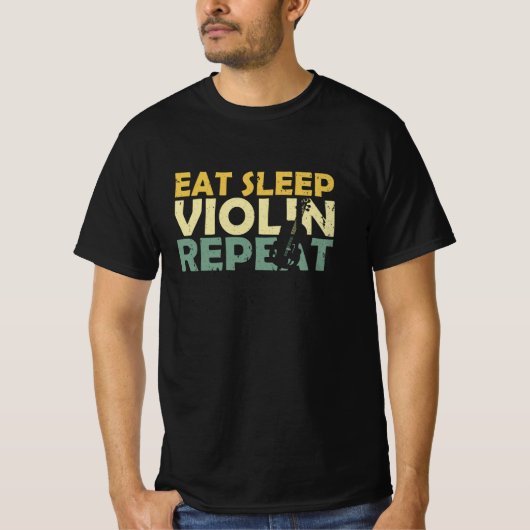 バイオリンレトロ Tシャツ (正面)
