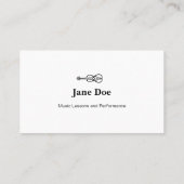 バイオリンロゴ-名刺 名刺 (裏面)