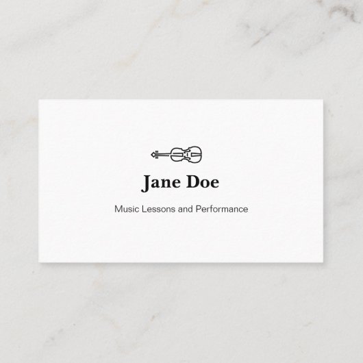 バイオリンロゴ-名刺 名刺 (裏面)