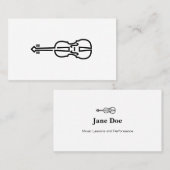 バイオリンロゴ-名刺 名刺 (正面/裏面)