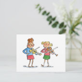 バイオリン二重奏曲 ポストカード (スタンド正面)