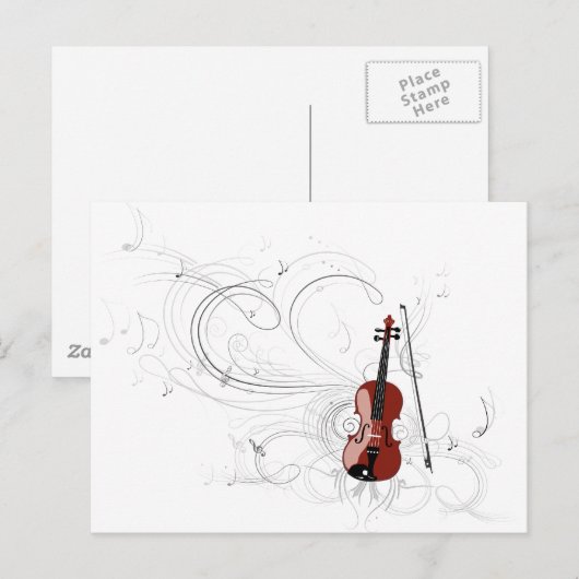 バイオリン交響曲 ポストカード (正面/裏面)