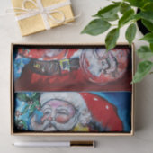 バイオリン付きサンタクロース/ミュージカルクリスマス 薄葉紙 (ギフト)