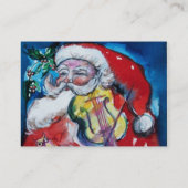 バイオリン付きサンタクロース 名刺 (裏面)