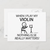 バイオリン以外に何も問題はない ポストカード (正面/裏面)