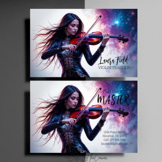 バイオリン先生コズミック 名刺