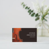 バイオリン先生プロフェッショナルミュージシャンシンプル 名刺 (スタンド正面)