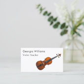 バイオリン先生ミュージカル楽器講師QRコード 名刺 (スタンド正面)