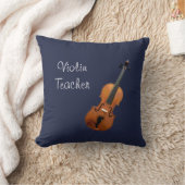バイオリン先生ミュージシャン クッション (ブランケット)