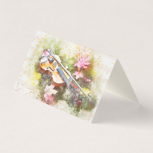 バイオリン先生 名刺 (正面)