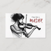 バイオリン先生 名刺 (裏面)