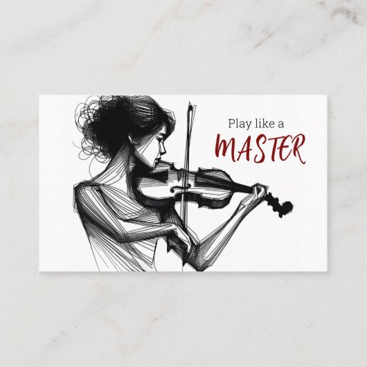 バイオリン先生 名刺 (裏面)