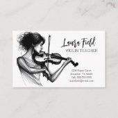 バイオリン先生 名刺 (正面)