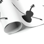 バイオリン包装紙 ラッピングペーパー (ロールコーナー)