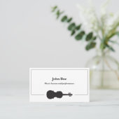 バイオリン名刺 名刺 (スタンド正面)