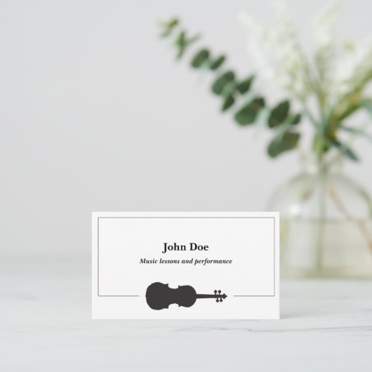 バイオリン名刺 名刺 (スタンド正面)