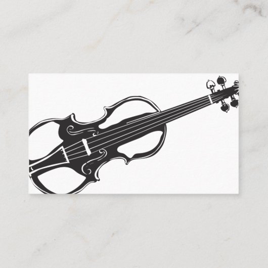 バイオリン名刺 名刺 (裏面)
