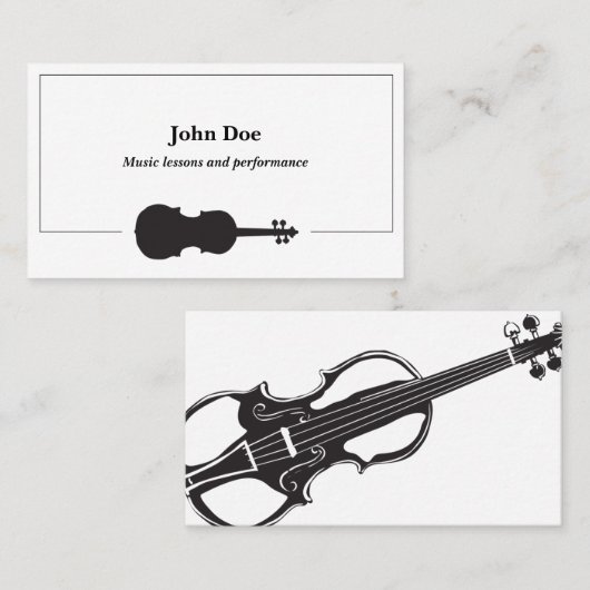 バイオリン名刺 名刺 (正面/裏面)