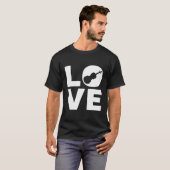 バイオリン奏者のためのバイオリオンギフトを愛する Tシャツ (正面フル)