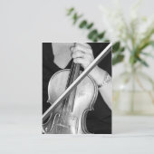 バイオリン奏者の休息 ポストカード (スタンド正面)