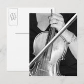 バイオリン奏者の休息 ポストカード (正面/裏面)