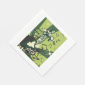 バイオリン奏者の音符 スタンダードランチョンナプキン (角)