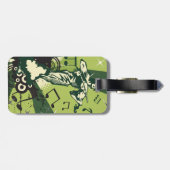 バイオリン奏者の音符 ラゲッジタグ (裏面横)