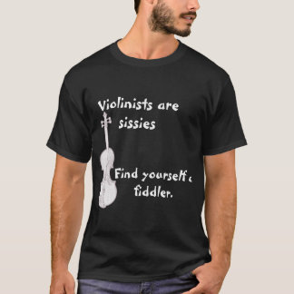 バイオリン奏者はいくじなしです Tシャツ