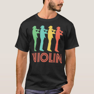バイオリン奏者レトロヴィンテージ Tシャツ