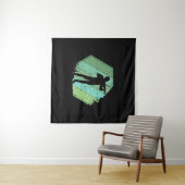 バイオリン奏者レトロ タペストリー (インサイチュ(横))