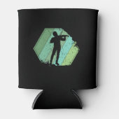 バイオリン奏者レトロ 缶クーラー (正面)